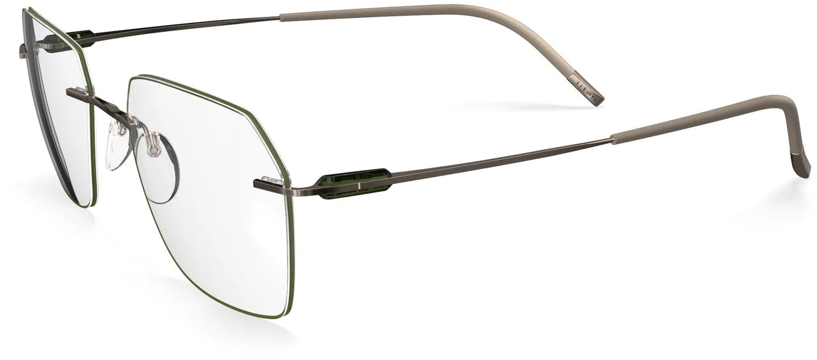 Silhouette Purist Color Groove Demo Rimless 5561 Eyeglasses - view 125